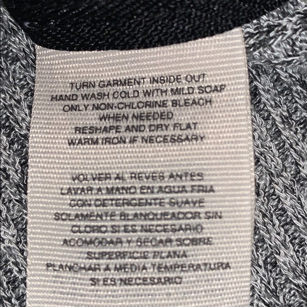 Rachel Roy Side Zipper Grey Marled Sweater Size XS - Picture 6 of 7